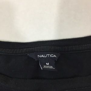 Nautica Tops - Women’s Nautica Striped Spell Out Shirt LS M Nautica Tops - Women’s Nautica Striped Spell Out Shirt LS M